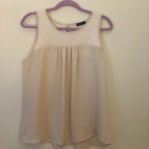 Jella Couture | Sheer Light Tan Blouse. Medium